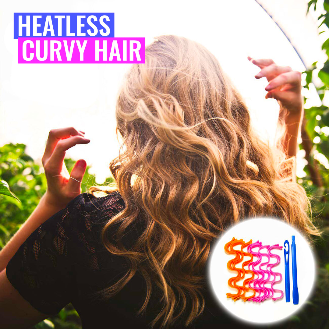 CurlRoll - DIY Magic Hair Curler Heatless Hair Rollers Curlers