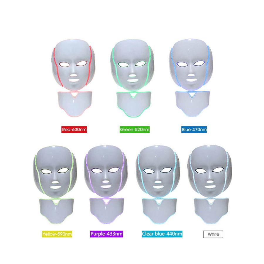 Facial Mask for Skin Care Face Led Mask for Home Use OEM Gold Color Electric LED Facial LED Light Therapy Masks
