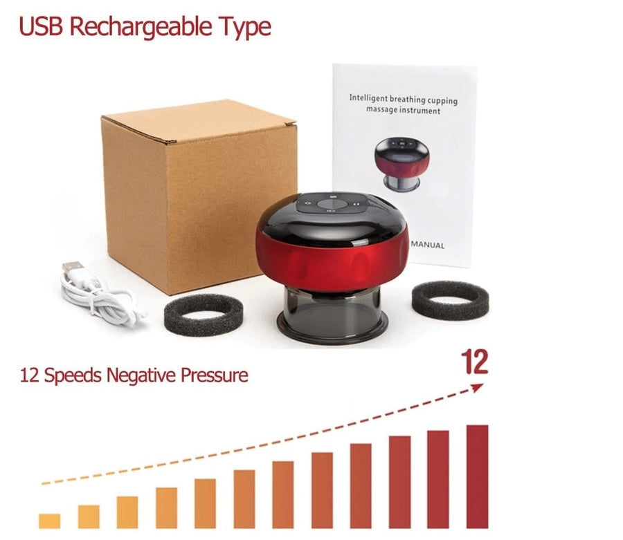 12 Level Rechargeable Electric Cupping Massager - PerfectSkin™