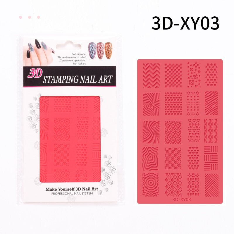 4D Sculpture Nail Art Mold Set