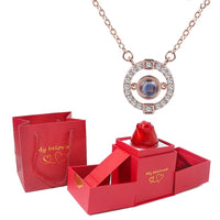 Thumbnail for Luxury Jewelry I Love You Pendant With Rose Gift Box - PerfectSkin™