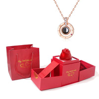 Thumbnail for Luxury Jewelry I Love You Pendant With Rose Gift Box - PerfectSkin™